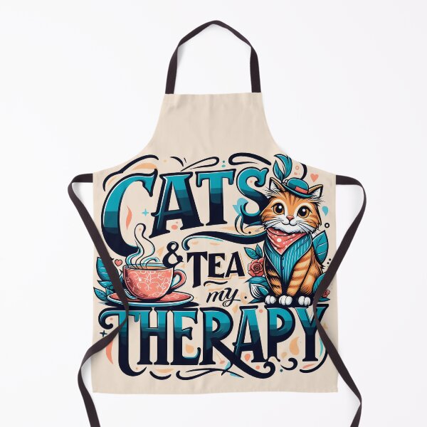 Item preview, Cute Tea Cat, typography, PUN designed and sold by maxmaj.