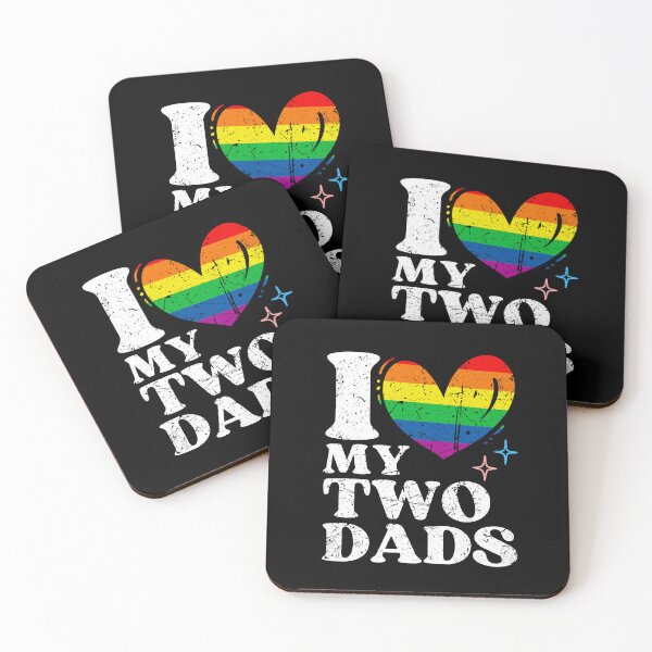 Item preview, I love my two dads gay LGBTQ designed and sold by Sukhumpan.