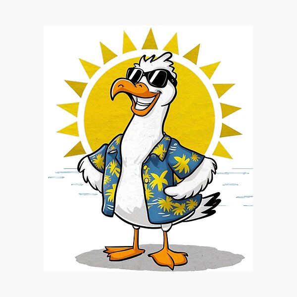 Item preview, Summer seagull designed and sold by WildernessTints.