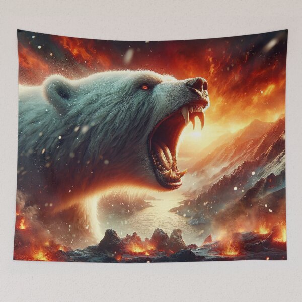 Item preview, Bear roar in the firestorm designed and sold by Cerberus-Art.