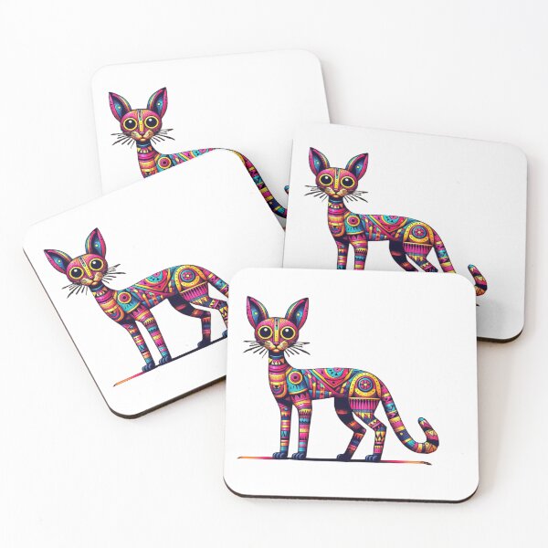 Item preview, Colourful manga, Egyptian, inka  cat, fantasy cat designed and sold by Coolparrotgirl.