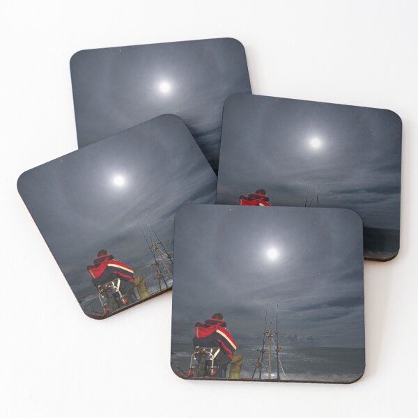 Item preview, Fishing at Folkestone with a Moon Halo designed and sold by rogerstanger.