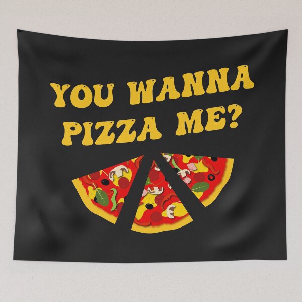Item preview, Wanna Pizza Me Food Pun designed and sold by CreativeBridge.