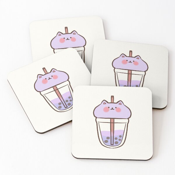 Item preview, Purple boba cat designed and sold by Mayarart.