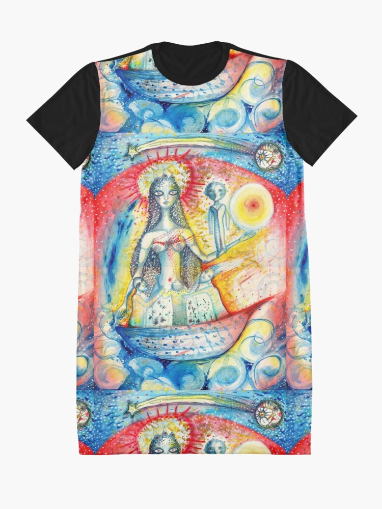Alternate view of La Virgen Graphic T-Shirt Dress