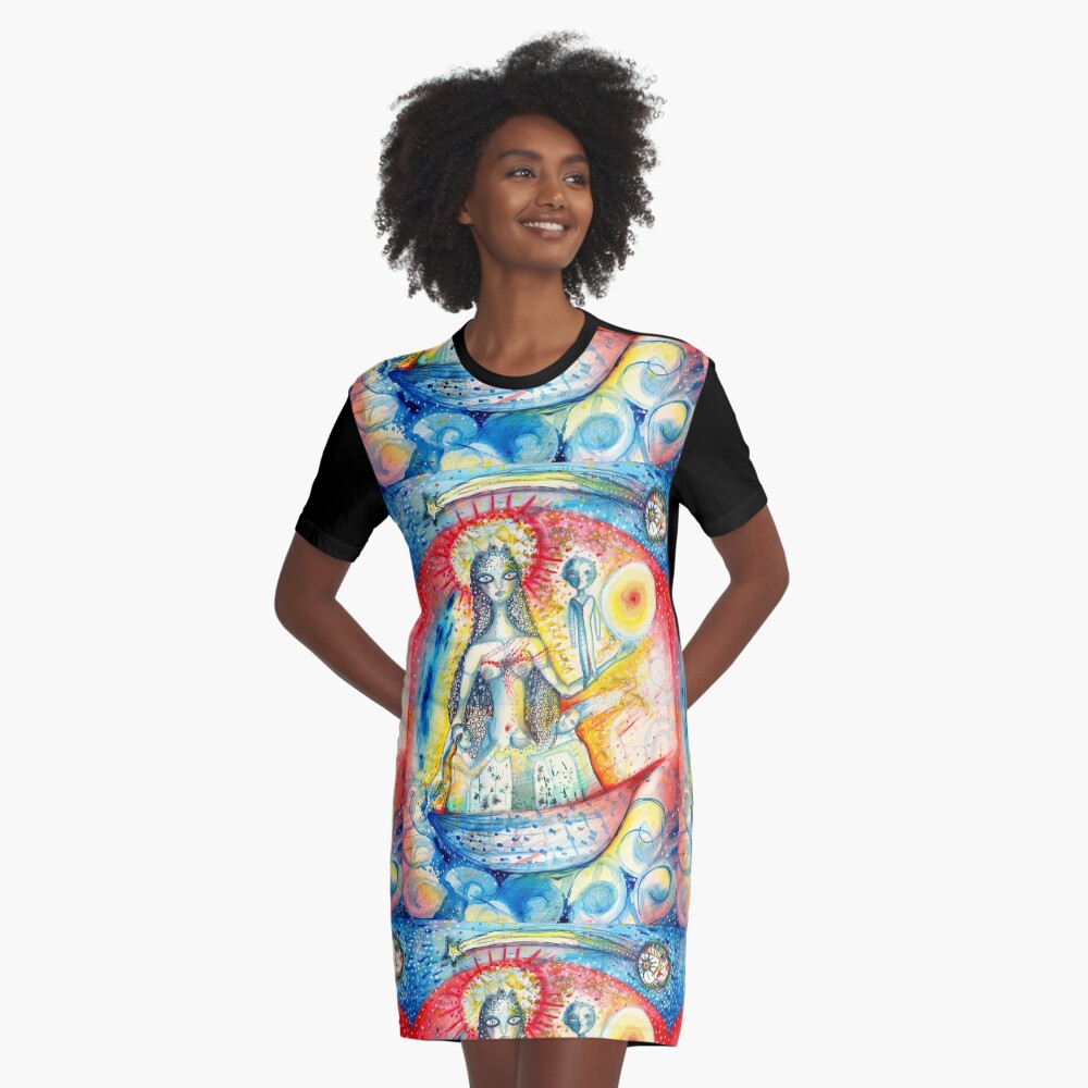 La Virgen Graphic T-Shirt Dress