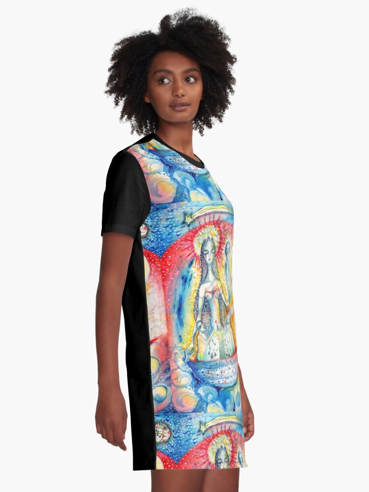 Alternate view of La Virgen Graphic T-Shirt Dress