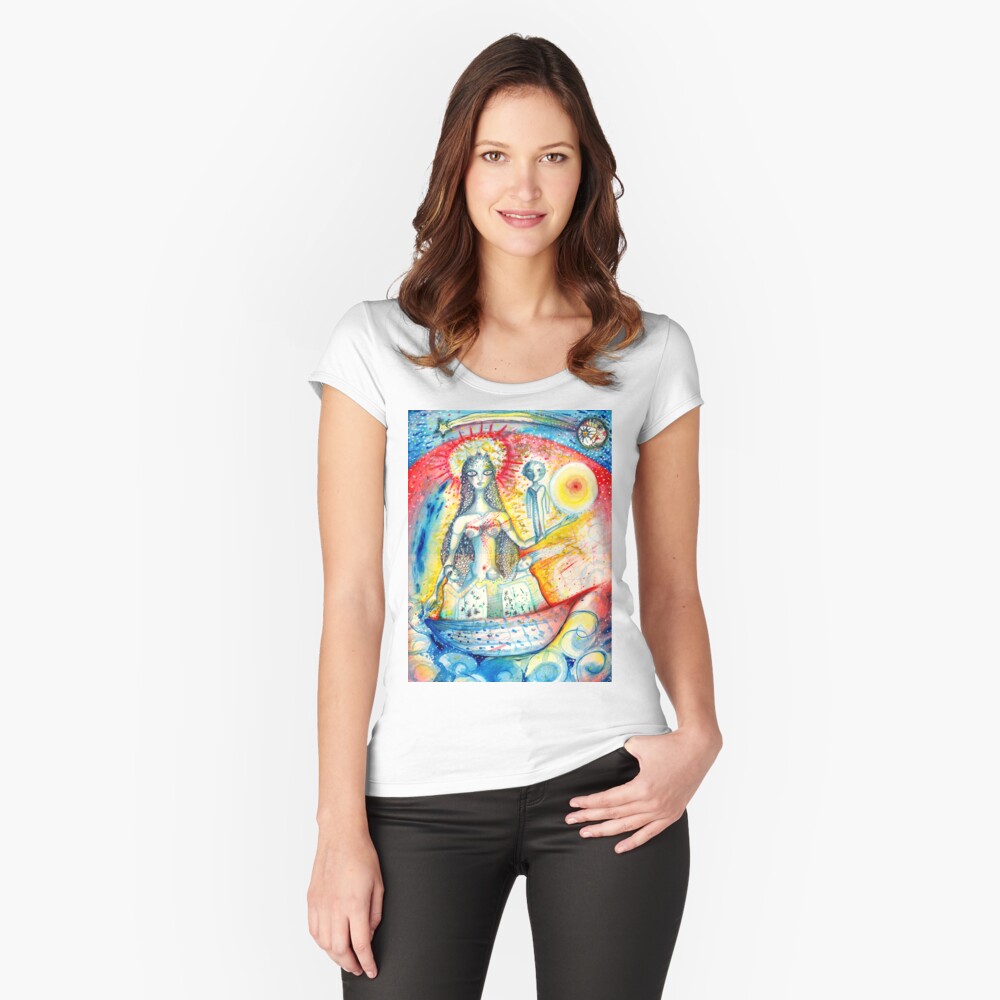 Item preview, Fitted Scoop T-Shirt designed and sold by aremaarega.