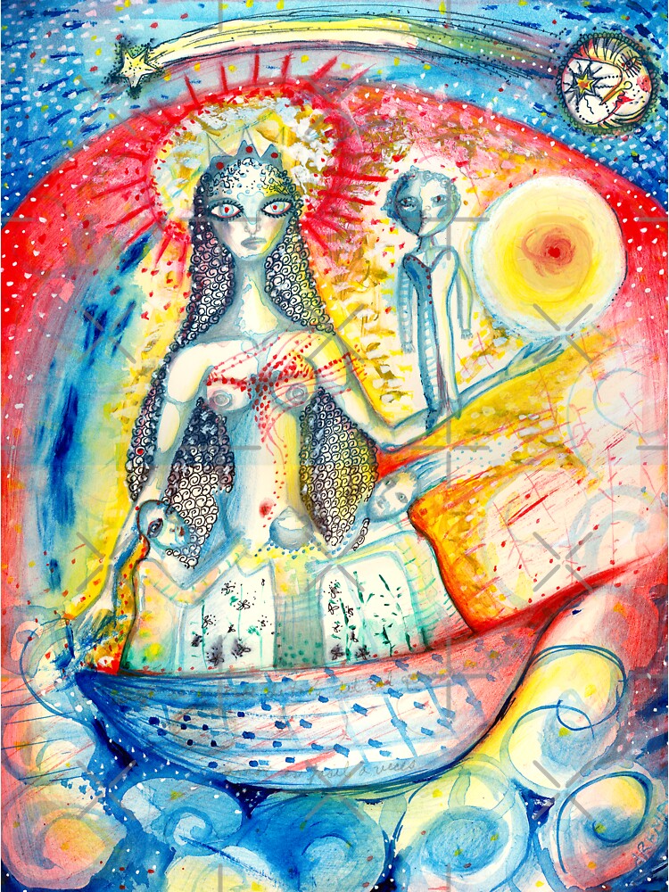 Thumbnail 3 of 3, Sticker, La Virgen designed and sold by aremaarega.