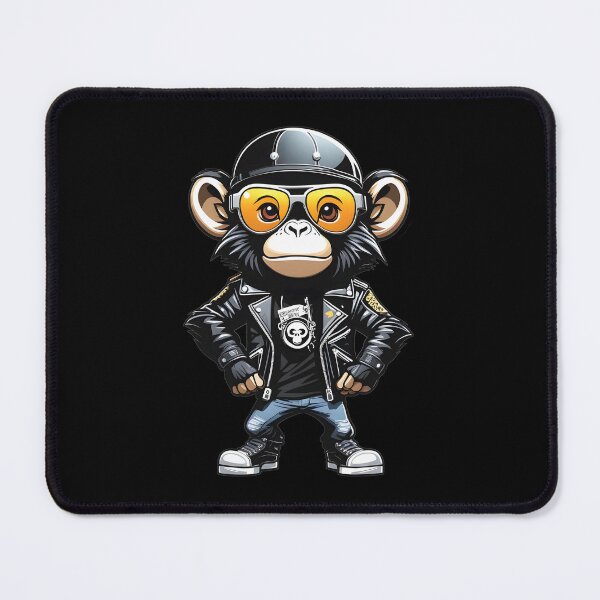 Item preview, Chic monkey rocks a jacket and glasses designed and sold by IrinaGuArt.