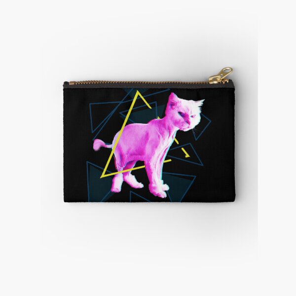 Item preview, Neon cat in triangles designed and sold by Elitegraff.