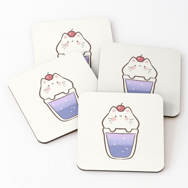 Item preview, Purple milkshake cat designed and sold by Mayarart.
