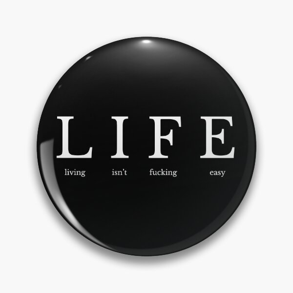 Item preview, LIFE - living isn't fucking easy designed and sold by UnCoverDesign.