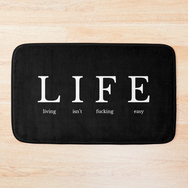 Item preview, LIFE - living isn't fucking easy designed and sold by UnCoverDesign.