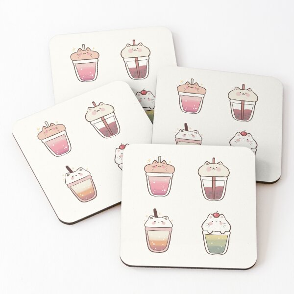 Item preview, milkshake cats pack designed and sold by Mayarart.