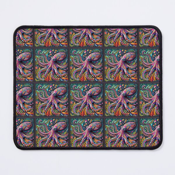 Item preview, Colourful octopus, fantasy octopus, sealife designed and sold by Coolparrotgirl.