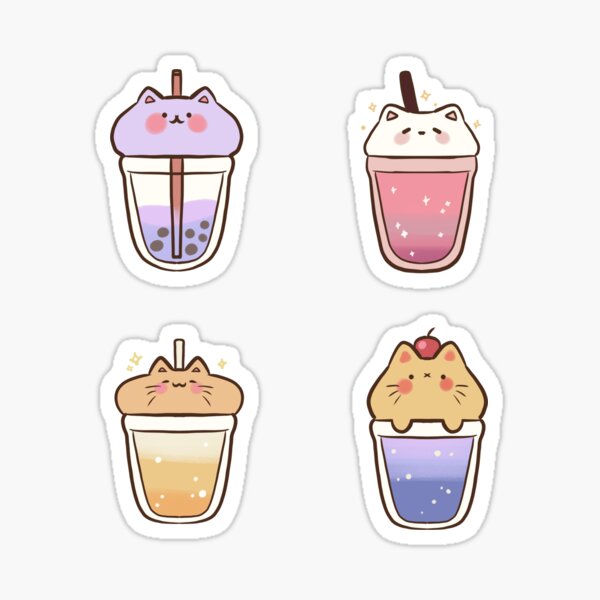 Item preview, milkshake cats pack designed and sold by Mayarart.