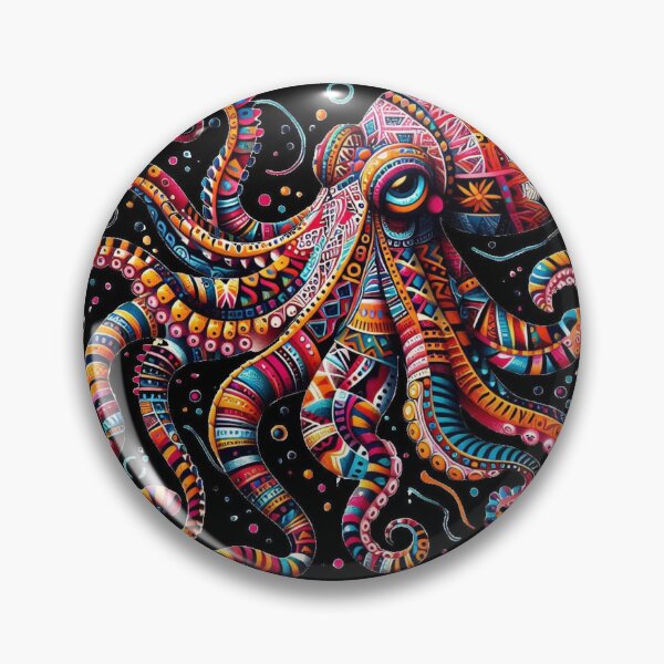 Item preview, Colourful octopus, fantasy octopus, sealife designed and sold by Coolparrotgirl.
