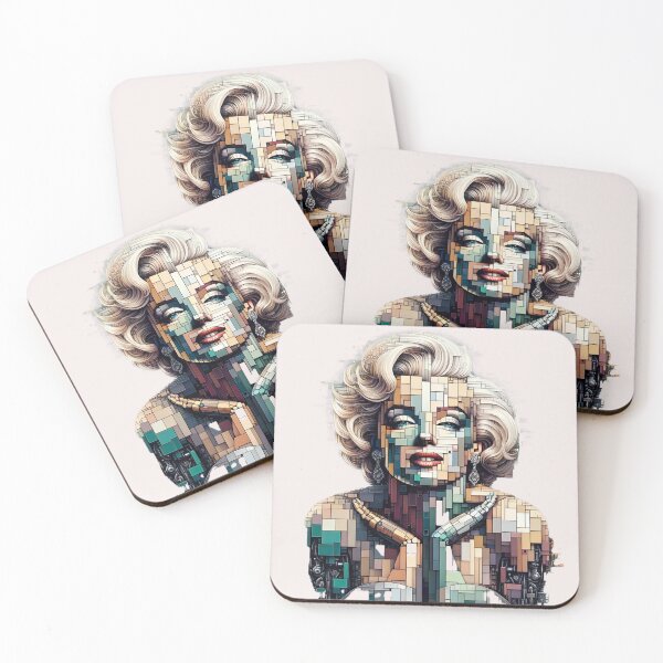 Item preview, Iconic Mosaic Portrait Elegance designed and sold by FarBeyound.