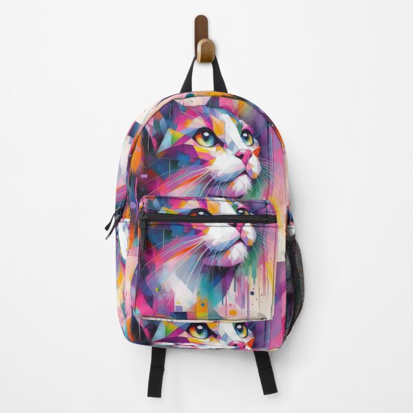 Item preview, Kaleidoscopic Vision: A Feline’s Geometric Splendour in Art designed and sold by ArtComixHaven.