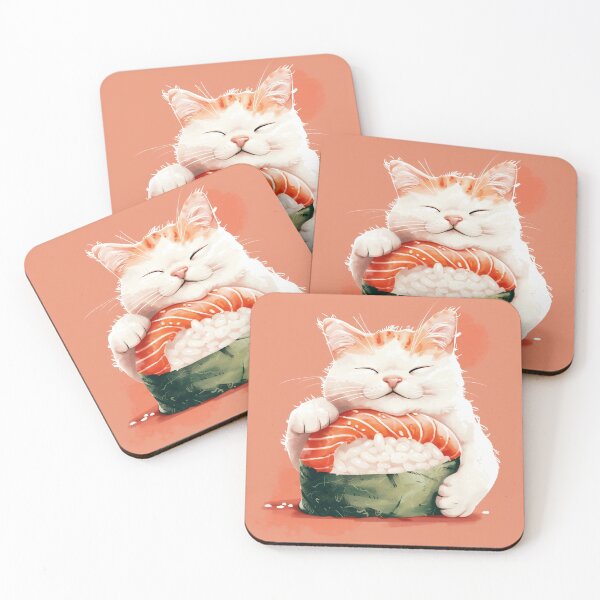 Item preview, Sushi Cat, Sashimi Cat, Cute Cats, Sushi, Funny Kitten, Kawaii Cat designed and sold by CreativeArts-S.