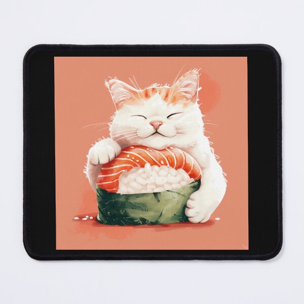 Item preview, Sushi Cat, Sashimi Cat, Cute Cats, Sushi, Funny Kitten, Kawaii Cat designed and sold by CreativeArts-S.