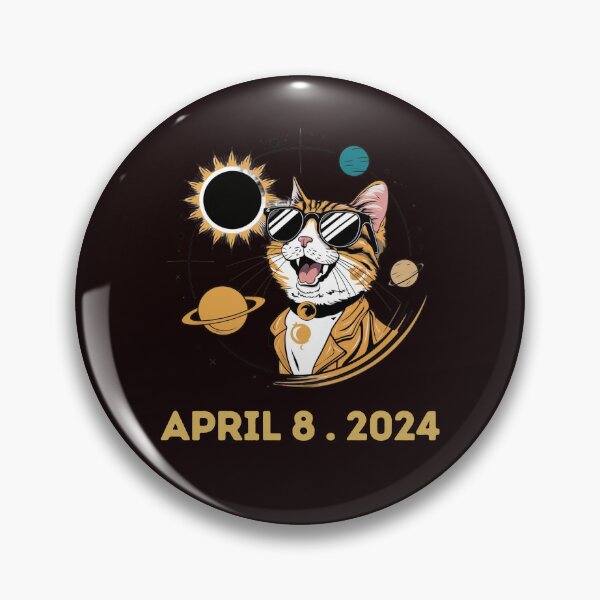 Item preview,  Solar Eclipse 2024 Cat Wearing Solar Eclipse designed and sold by Creativedsigna.