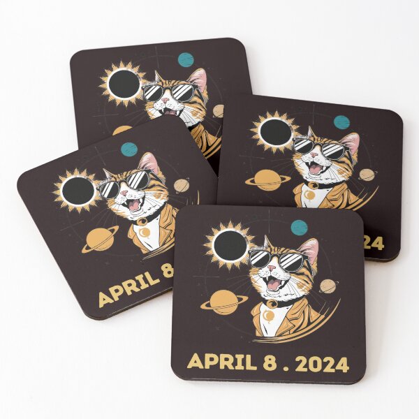 Item preview,  Solar Eclipse 2024 Cat Wearing Solar Eclipse designed and sold by Creativedsigna.