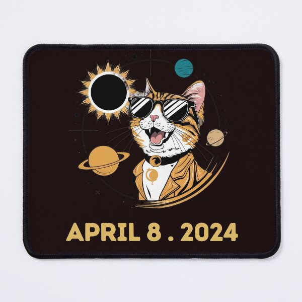 Item preview,  Solar Eclipse 2024 Cat Wearing Solar Eclipse designed and sold by Creativedsigna.