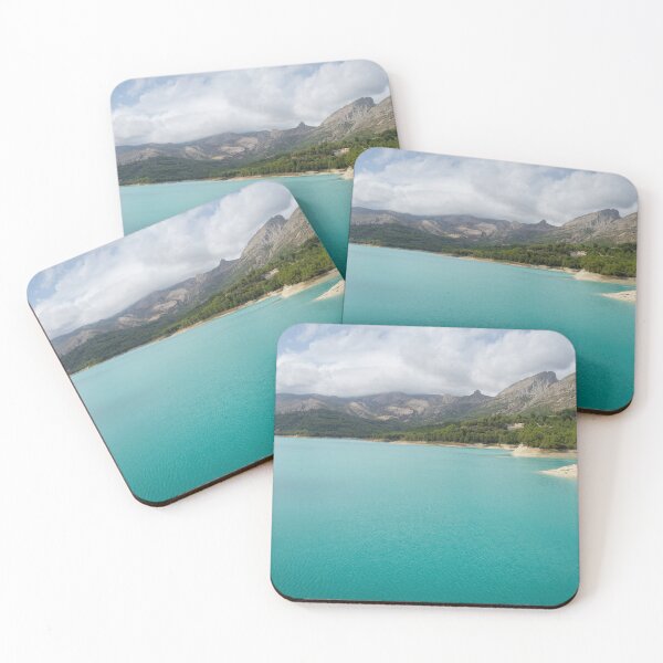 Item preview, Turquoise blue water and mountain landscape, Guadalest reservoir designed and sold by Adriana Mueller.