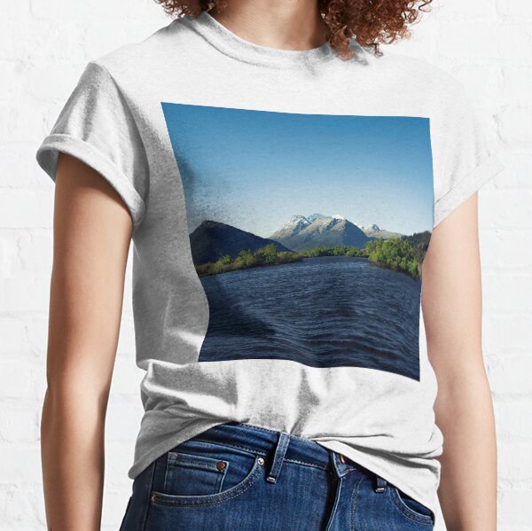 Deep blue mountainous sunset Classic T-Shirt