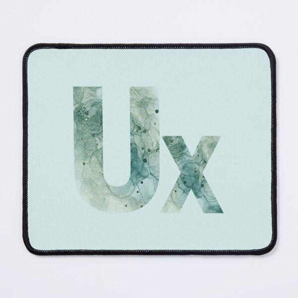 Item preview, Teal and gold shimmering Colorful Ux design with green bg  ver 1f-UX/UI Merchandise Collection designed and sold by CosmicNook1.