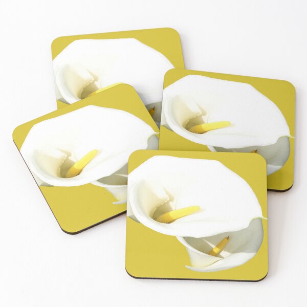 Artikelvorschau, Schöne weiße Calla-Blumen ausgeschnitten entworfen und verkauft von taiche.