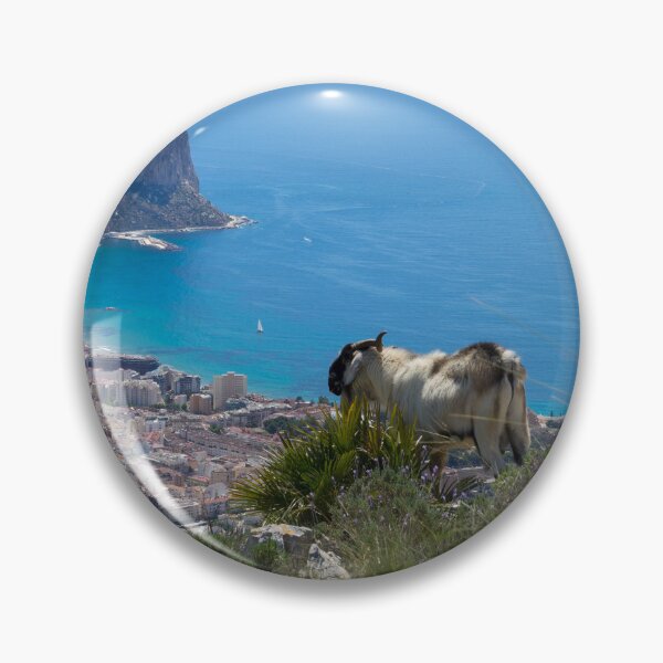 Item preview, Billy goat looks at Calpe and the Mediterranean Sea designed and sold by Adriana Mueller.