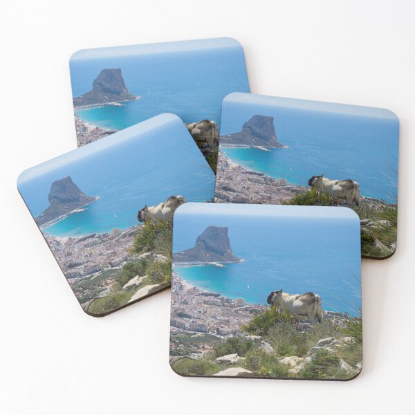 Item preview, Billy goat looks at Calpe and the Mediterranean Sea designed and sold by Adriana Mueller.