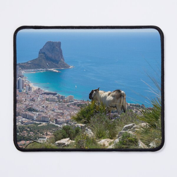 Item preview, Billy goat looks at Calpe and the Mediterranean Sea designed and sold by Adriana Mueller.