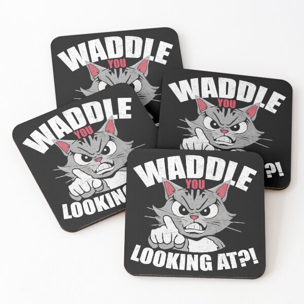 Item preview, Waddle you looking at angry cat design designed and sold by marfanna.