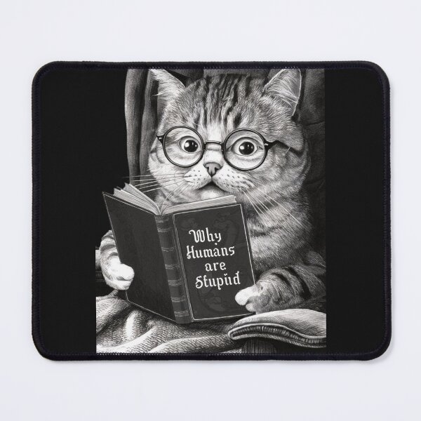 Item preview, cat and human designed and sold by aipaint.