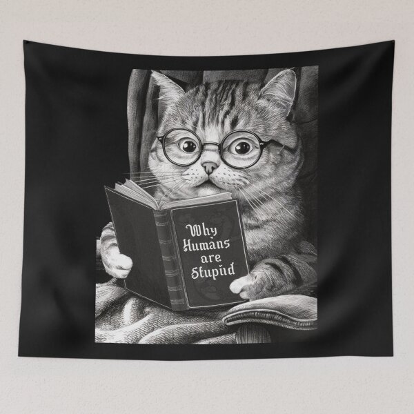 Item preview,  cat and human designed and sold by aipaint.