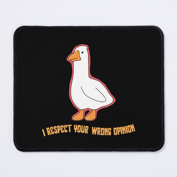 Item preview, Cute Funny Goose Respects Your Wrong Opinion - Funny Meme Goose designed and sold by ButtonBonanza.