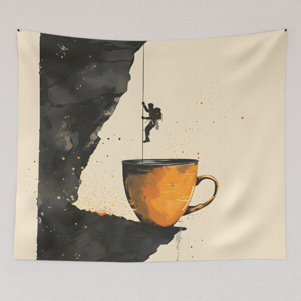Item preview, Mountain coffee for the climber designed and sold by HutFullOfLemons.