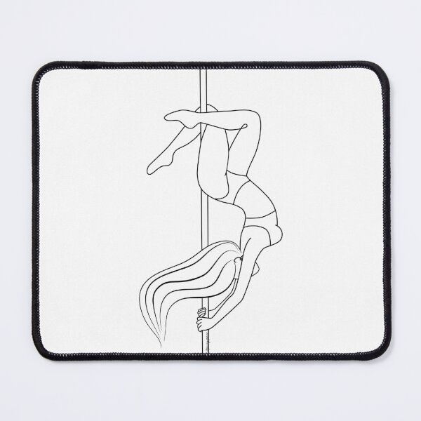 Item preview, Elegant Pole Dancer in Russian Layback Shape | Pole dance Art | One Continuous Line | Minimal Poster designed and sold by peonyspace.