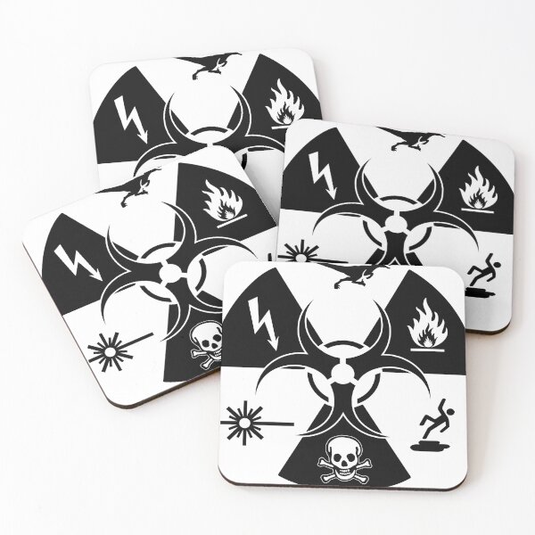 Item preview, Universal Hazard Symbols - General Danger - Velociraptor designed and sold by rasmusloen.