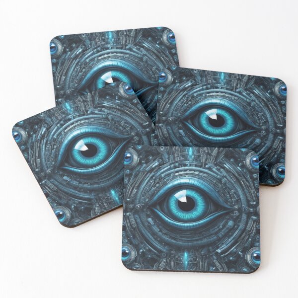Item preview, Multiple Cybernetic Eyes, Digital Painting, Occult designed and sold by Burn-Ego.