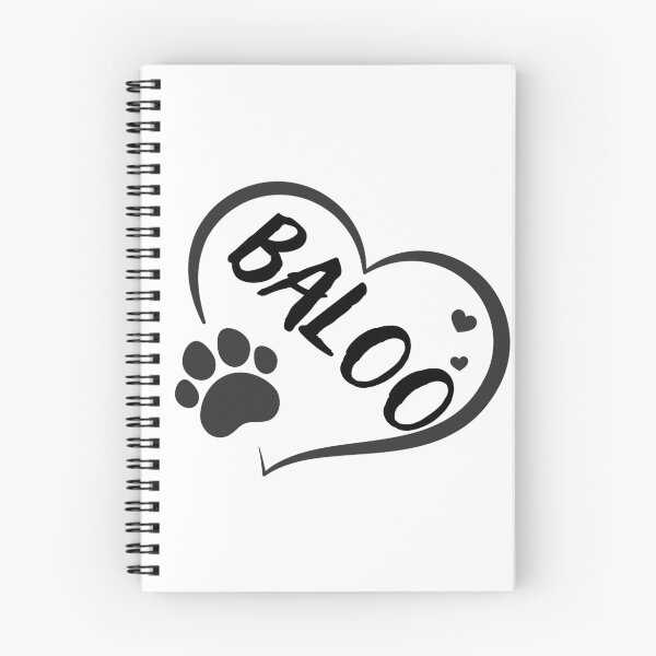 Item preview, Baloo dog or cat name in a heart with a paw, great gift for dog or cat owners designed and sold by OCS1337.