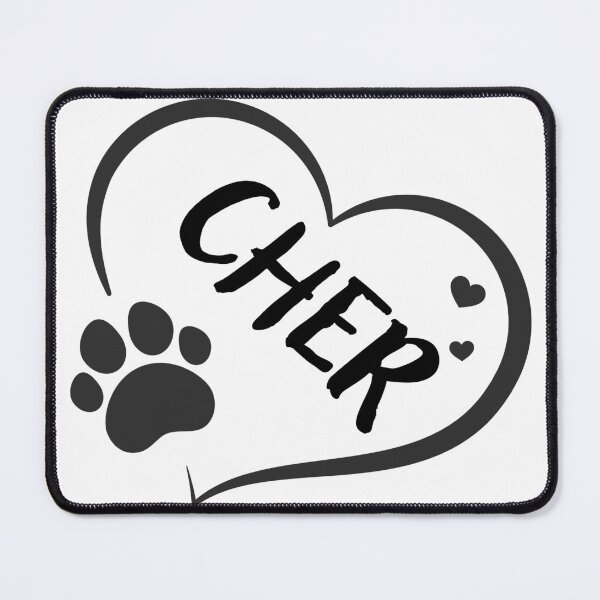 Item preview, Cher dog or cat name in a heart with a paw, great gift for dog or cat owners designed and sold by OCS1337.