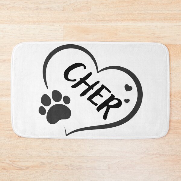 Item preview, Cher dog or cat name in a heart with a paw, great gift for dog or cat owners designed and sold by OCS1337.