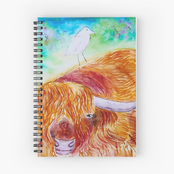 Item preview, Highland Cow and a Bird designed and sold by Casimirasart.