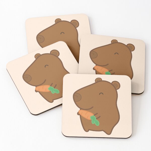 Item preview, Capybara with carrot designed and sold by Llimoneta.