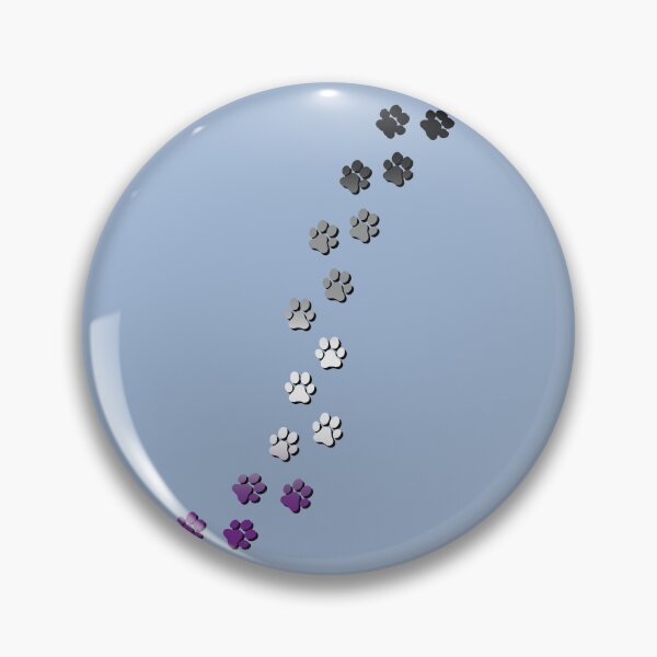 Item preview, Pawsitivily Adorable Asexual Pride Flag Paw Prints, Asexual Pride Design designed and sold by Travelslightly.